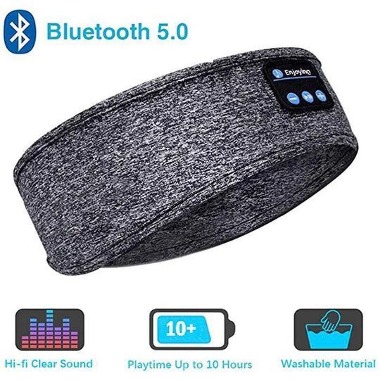 Belaidė Bluetooth Ausinių Juosta – Muzika, Miegui ir Sportui Be Trikdžių!